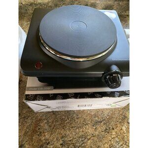 Elite Gourmet ESB-301BF Electric Single Hot Burner For One Pan Cooking